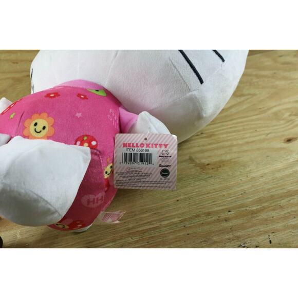 New Hello Kitty Plush Large Multicolor White Pink Jumper With Bow 18" - Picture 6 of 6